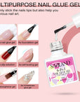 240PCS Long Coffin Full Cover False Nails Tips Kit