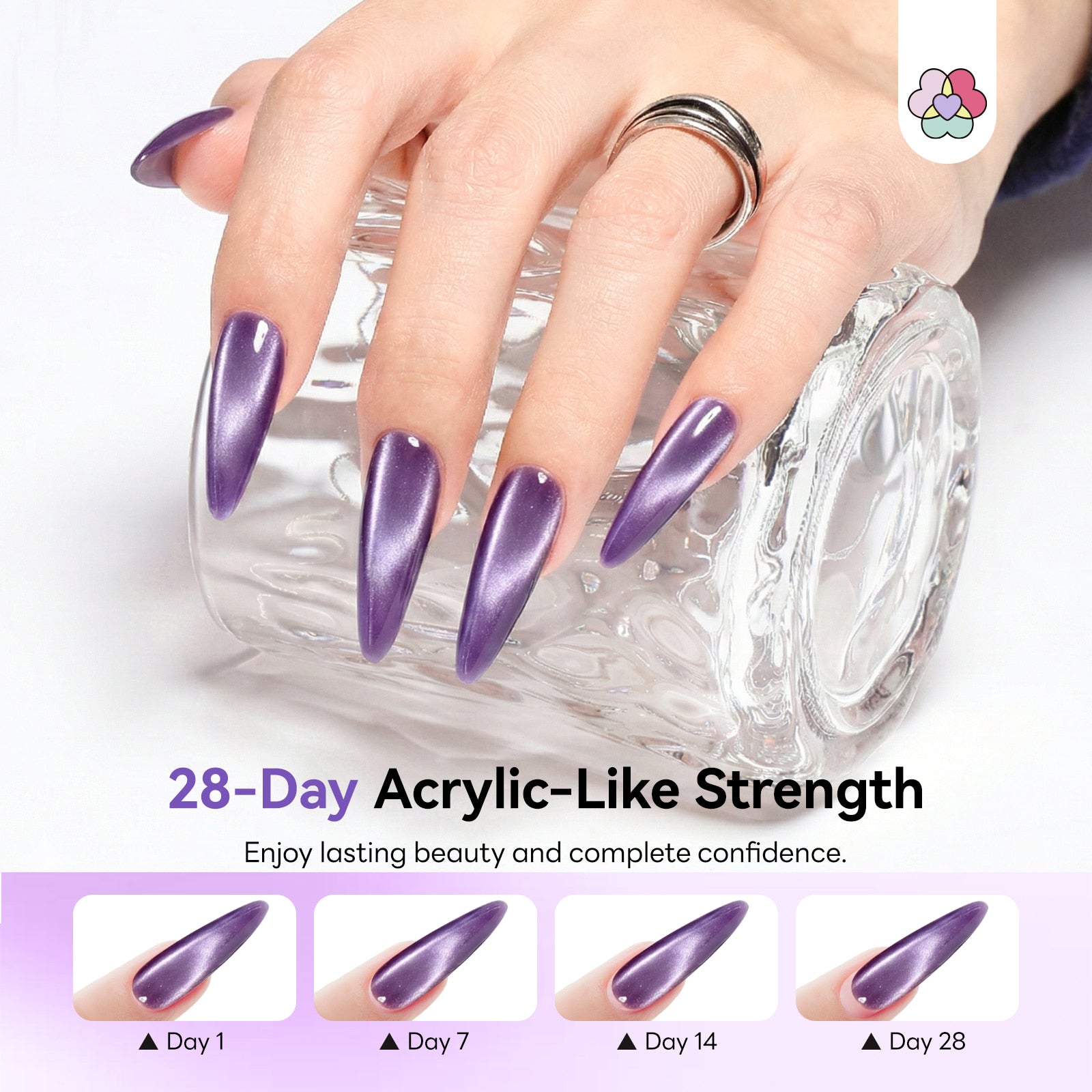 15-Color Pink Peach Cat Eye Poly Gel Kit (Ships to US Only)