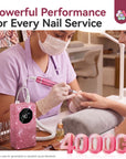 40000RPM Electric Nail Drill for 30S Fast Acrylic Removal