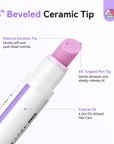 2PCS Cuticle Oil Pen & Ceramic Cuticle Remover for Healthy Nails