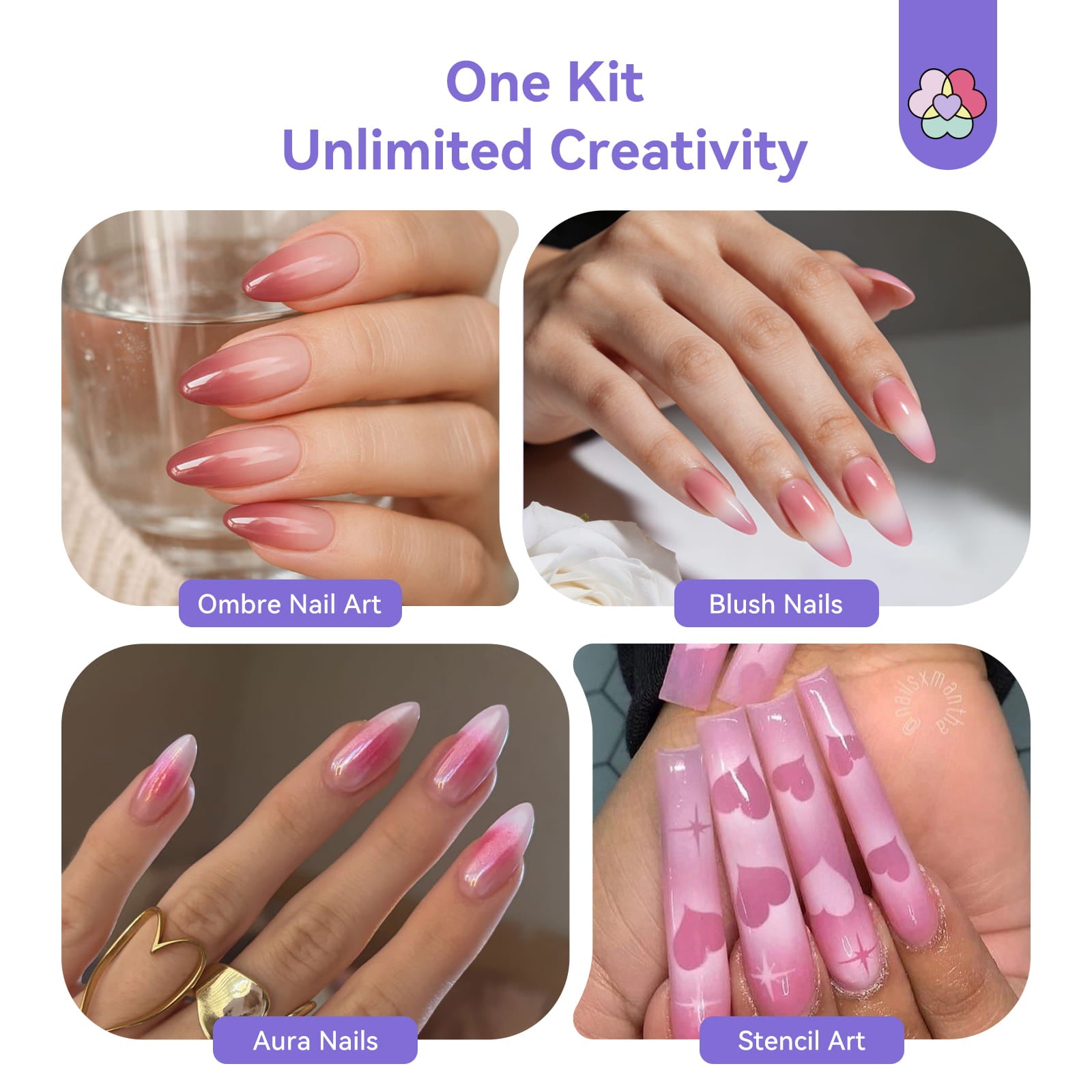 Instant Salon Airbrush Kit  Perfect Ombr &amp; Aura Nail Designs