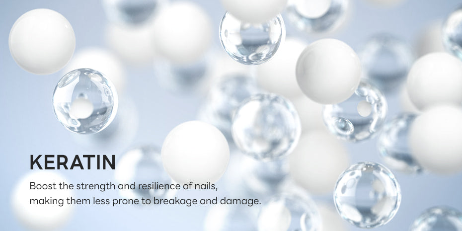 Keratin ingredient used in SAVILAND nail care products to strengthen natural nails and reduce breakage