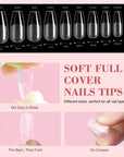 Gel Nail Extension Kit with Lamp & Coffin Nail Tips (Ships to US Only)