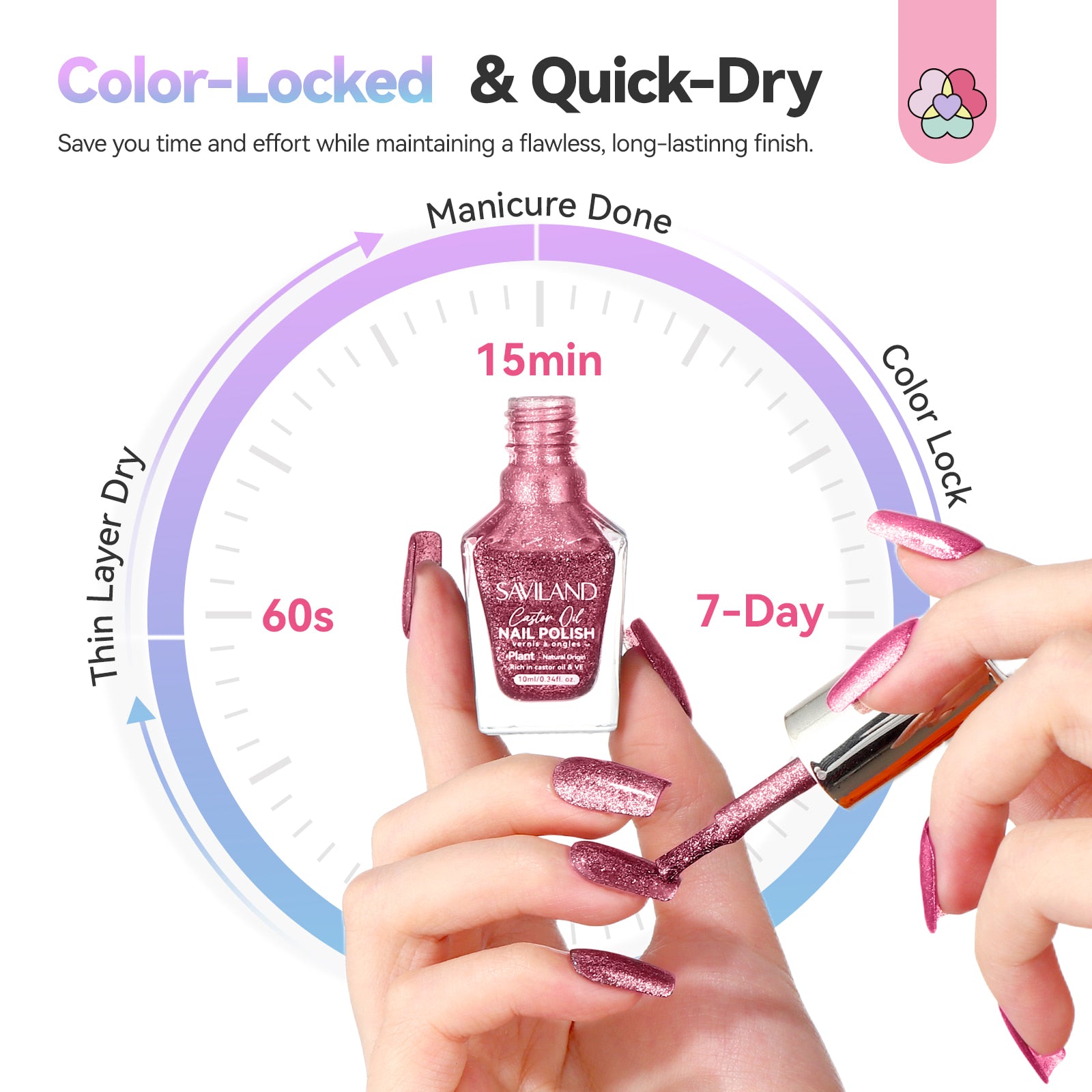 6-Color Chameleon Aurora Nail Polish Set (Ships to US Only)