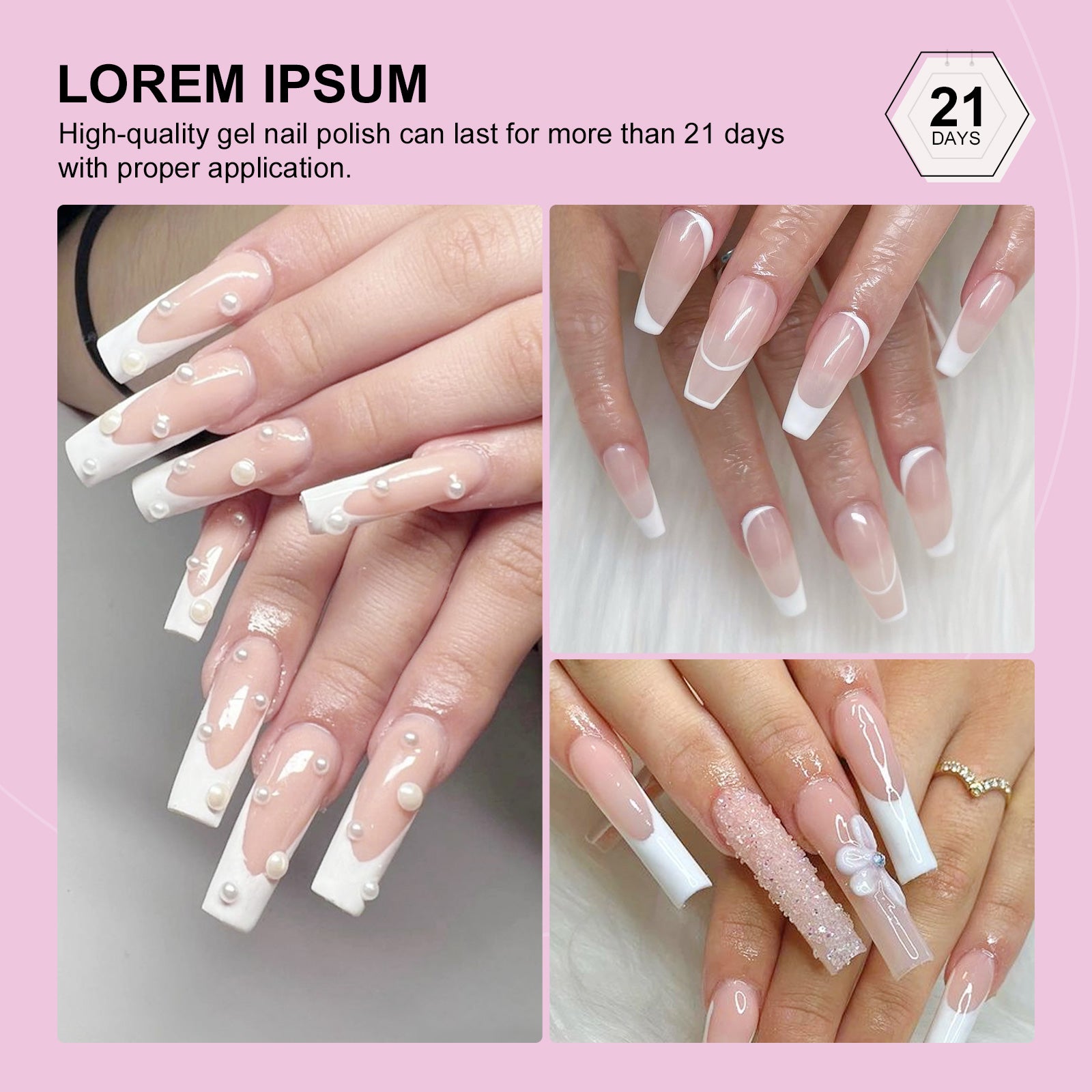 White French Gel Polish for Perfect Smile Lines in Seconds