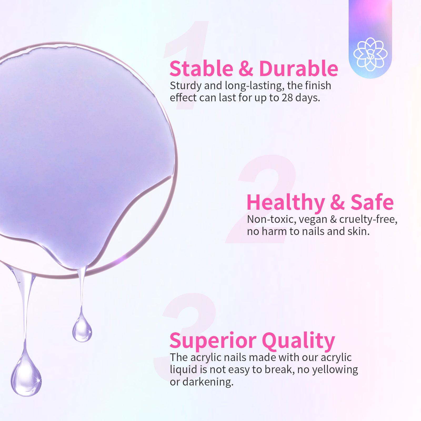 Professional Acrylic Liquid for Nail Extensions &amp; Sculpting (Ships to US Only)