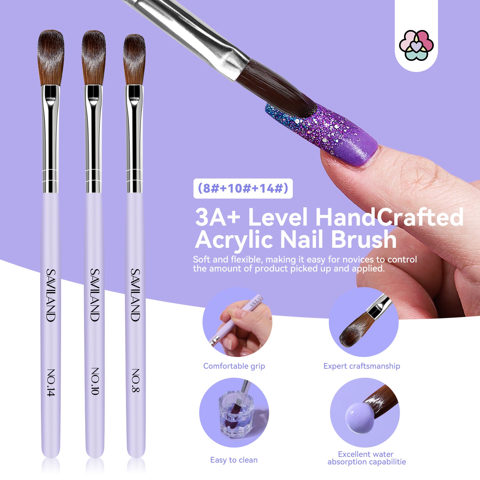 French Nail Tips &amp; Brush Kit for Easy Acrylic Extensions (Ships to US Only)