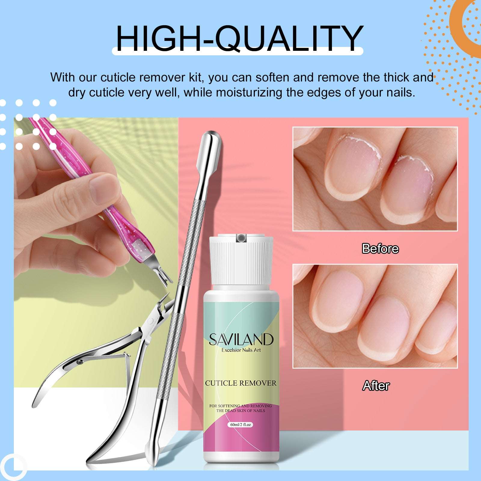 Cuticle Remover Kit For Nail Care