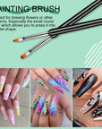 6pcs Nail Art Brush Set