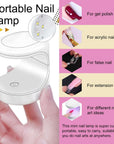 500pcs False Nail Tips and 4 in 1 Glue Gel Kit