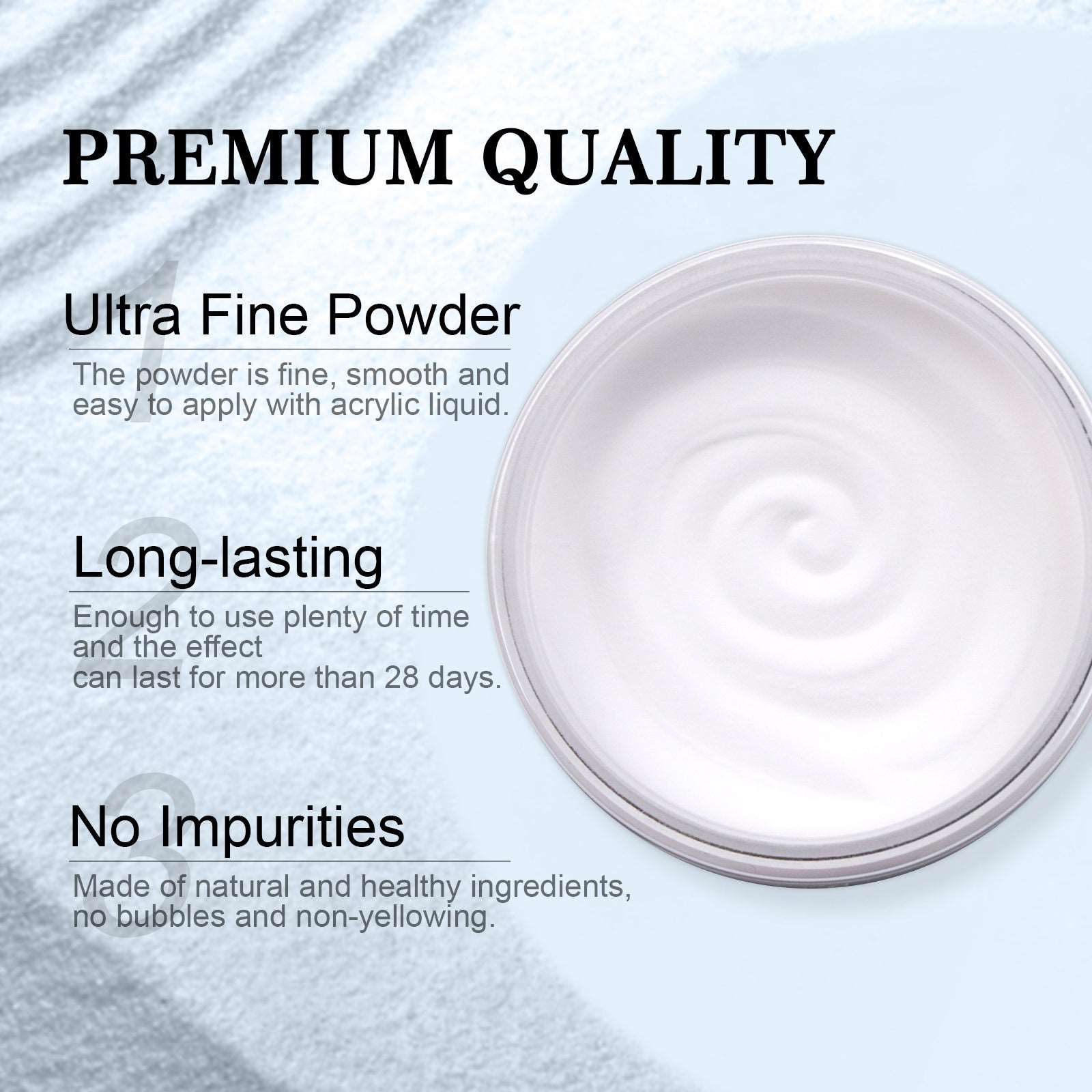 1pcs 150g White Acrylic Powder - 5.29OZ