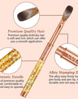 Size 10 Gold Kolinsky Acrylic Nail Brush