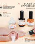 3PCS Nail Prep Dehydrator and Non-acid Bonding with Cuticle Oil Nail Prep Kit Moisturize Nails for Long-Lasting U V Gel Nails & Dip/Acrylic Nails