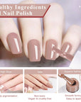 [US ONLY]42PCS - 32 Fall Colors Red Glitter Gel Polish Set
