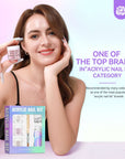 Acrylic Powder and Liquid Set-Clear Pink Nude Acrylic Nail Kit