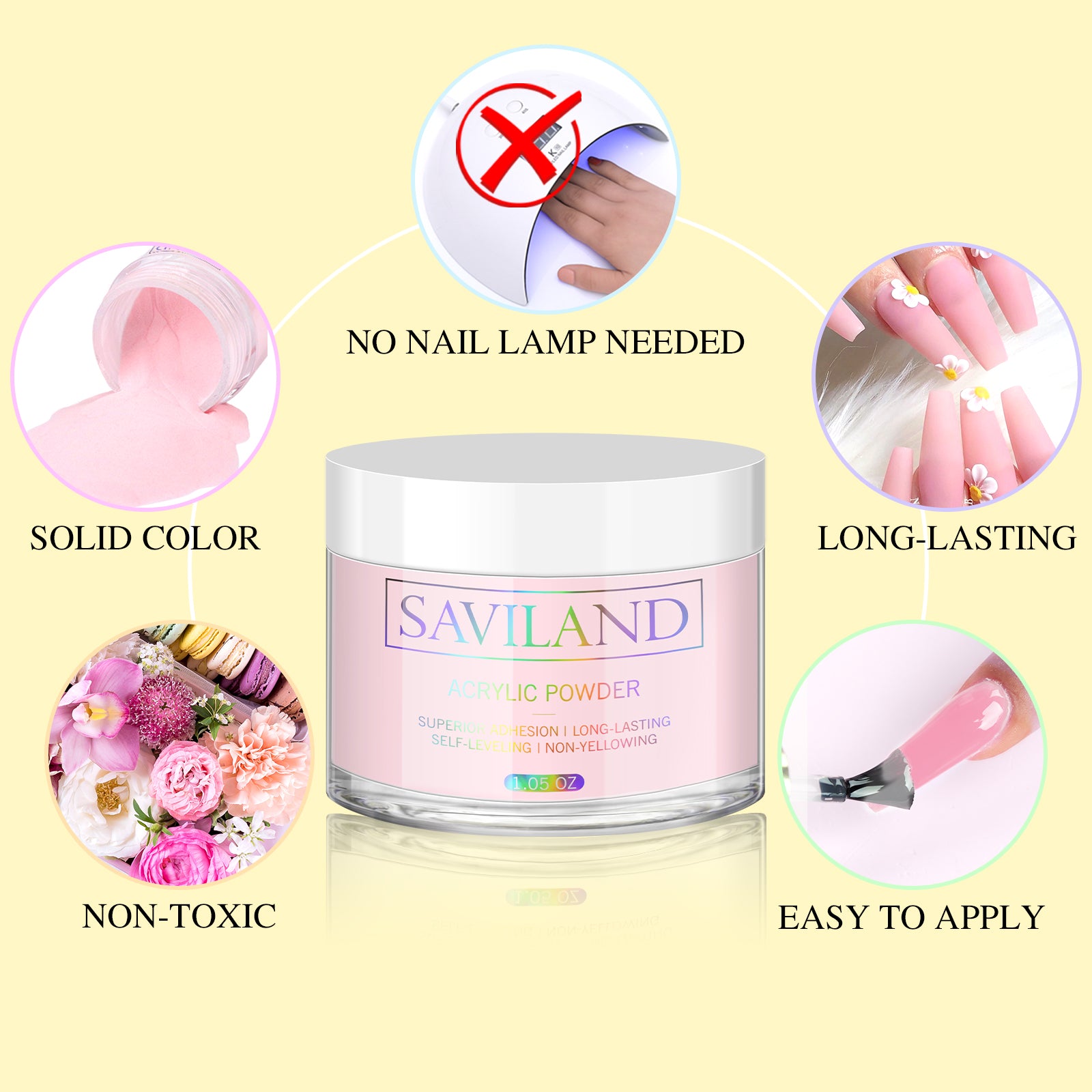 Pink Acrylic Powder for Elegant French &amp; 3D Nail Art (Ships to US Only)