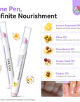 2PCS Cuticle Oil Pen & Ceramic Cuticle Remover for Healthy Nails