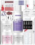 Acrylic Nail Kit for Acrylic Application - Clear/Pinks/White