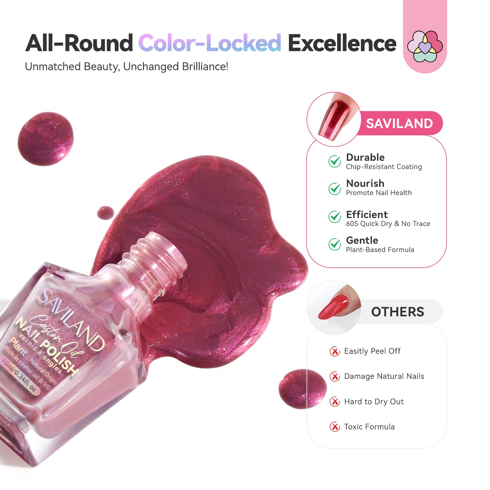 6-Color Chameleon Aurora Nail Polish Set (Ships to US Only)