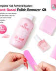 Gentle Plant-Based Nail Polish Remover Kit No Acetone Needed