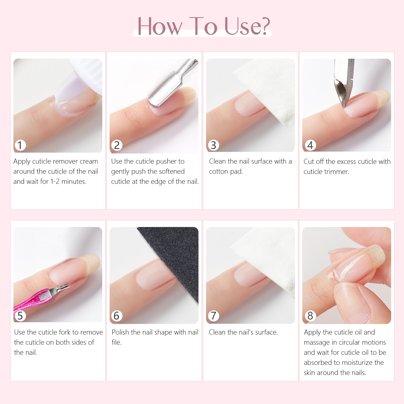 Complete Cuticle Care Kit for Healthy Stronger Nails (Ships to US Only)