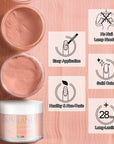 Nude Acrylic Powder for Natural-Looking Nail Extensions (Ships to US Only)
