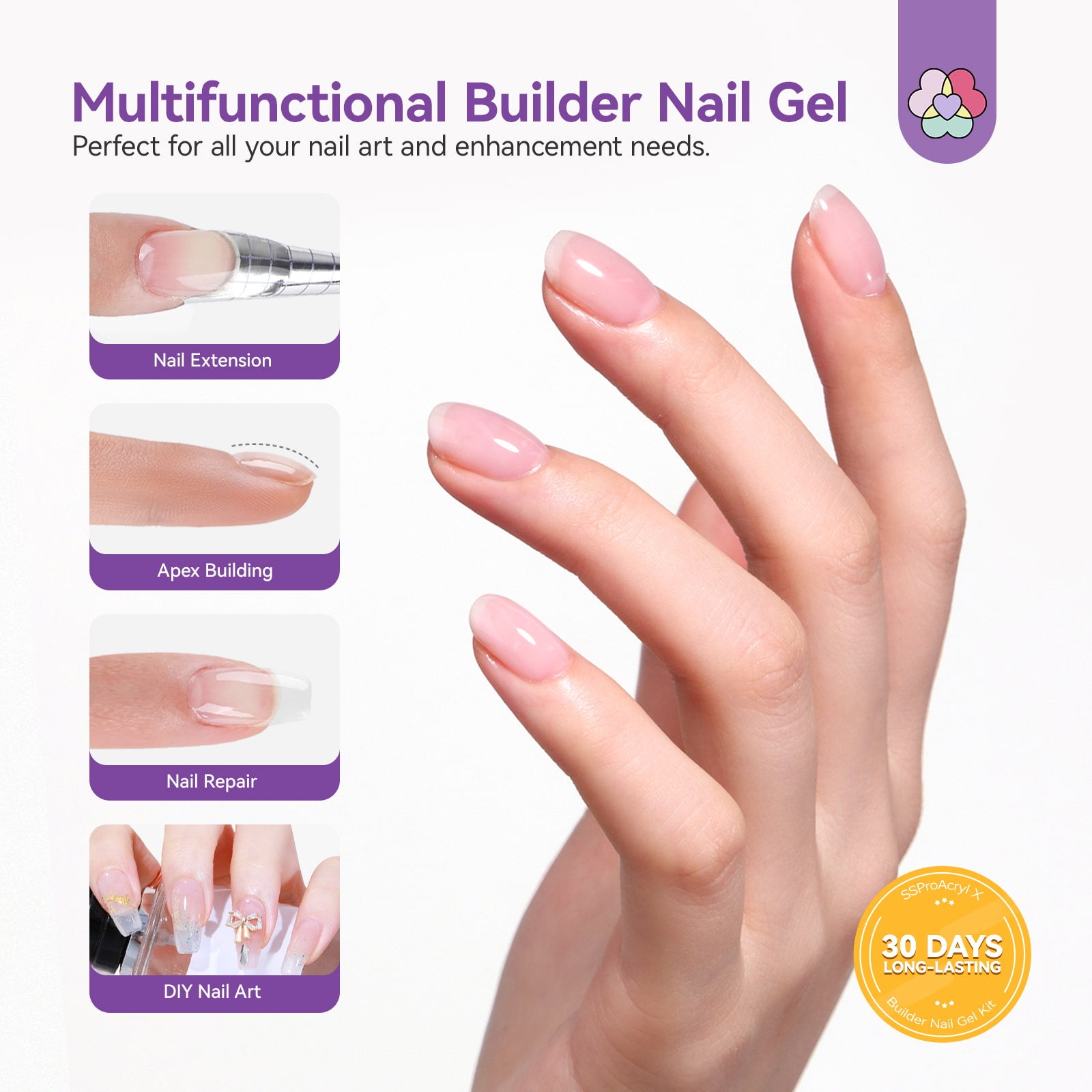 Ultra Strong Nail Extensions Made Easy C Hard Builder Gel Kit (Ships to US Only)