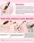 4PCS Acrylic Nail Brush Size 8/10/12/14