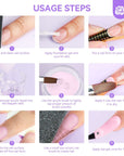 Acrylic Powder and Liquid Set-Clear Pink Nude Acrylic Nail Kit