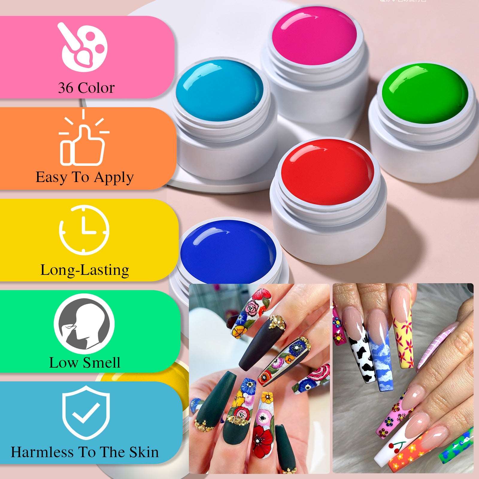 36 Colors Gel Nail Polish Paint kit
