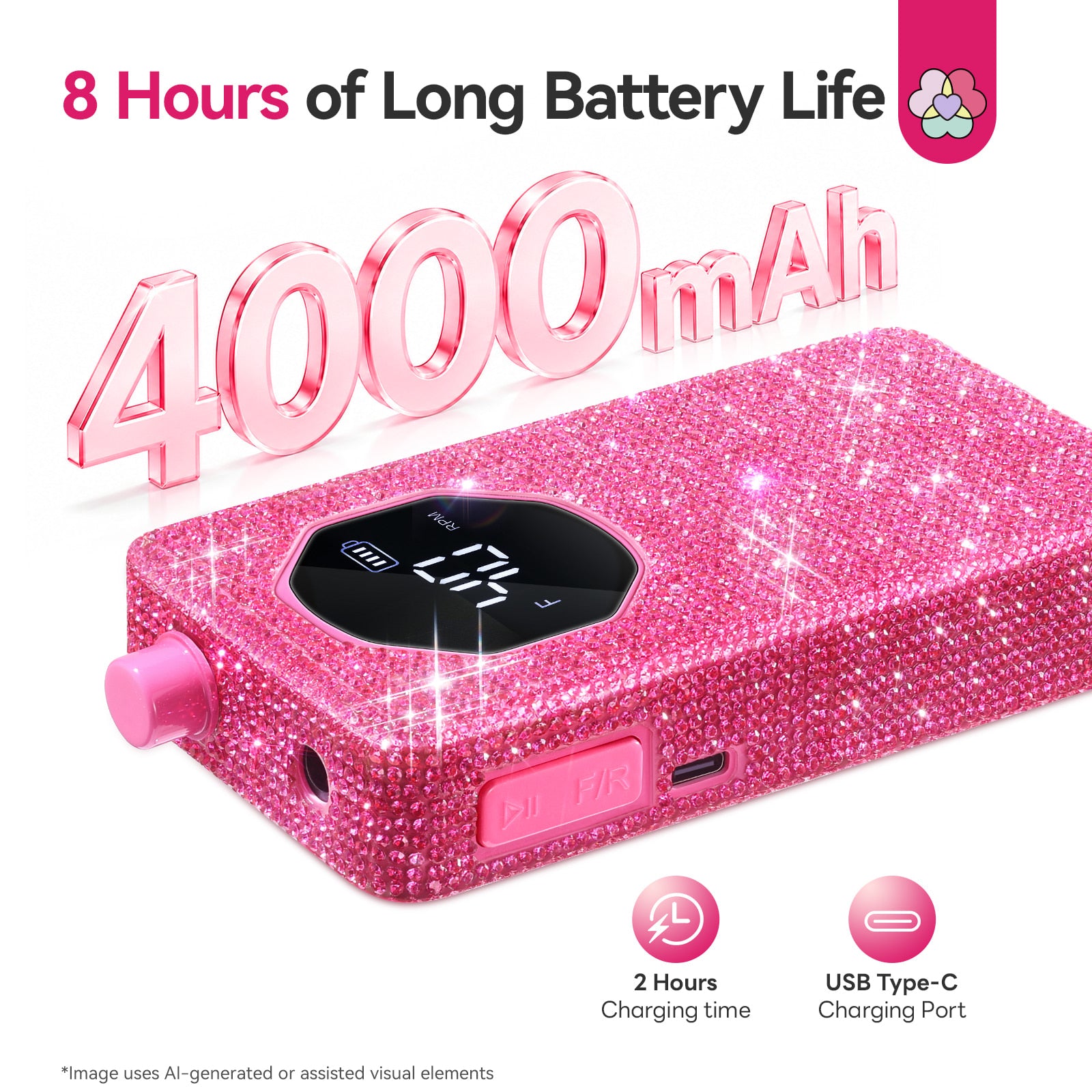 40,000 RPM 30-Second Removal Nail Drill (Ships to US Only)
