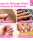 32-Piece Pink Cat Eye Extra Short Almond Press-On Nails  (Ships to US Only)