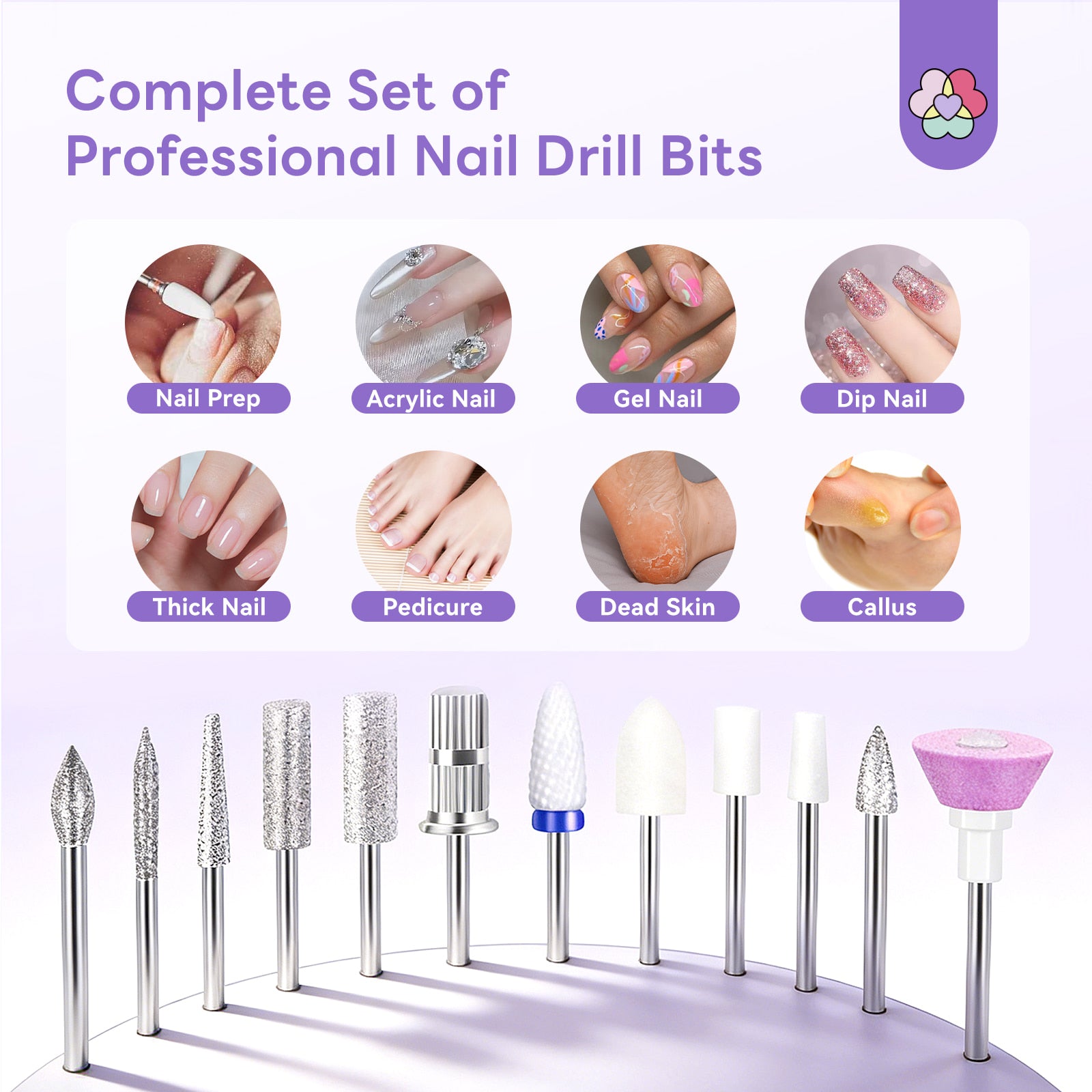 40000RPM Electric Nail Drill Kit for 30S Quick Removal (Ships to US Only)
