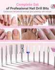 40000RPM Professional Nail Drill for 30S Fast Acrylic Removal