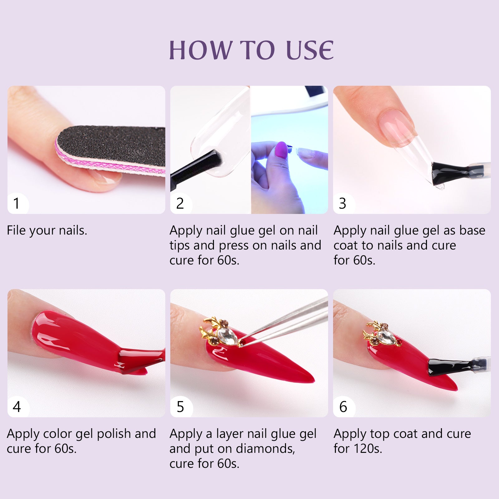 Extra Strong UV Nail Glue for Press-On Nails &amp; Tips (Ships to US Only)
