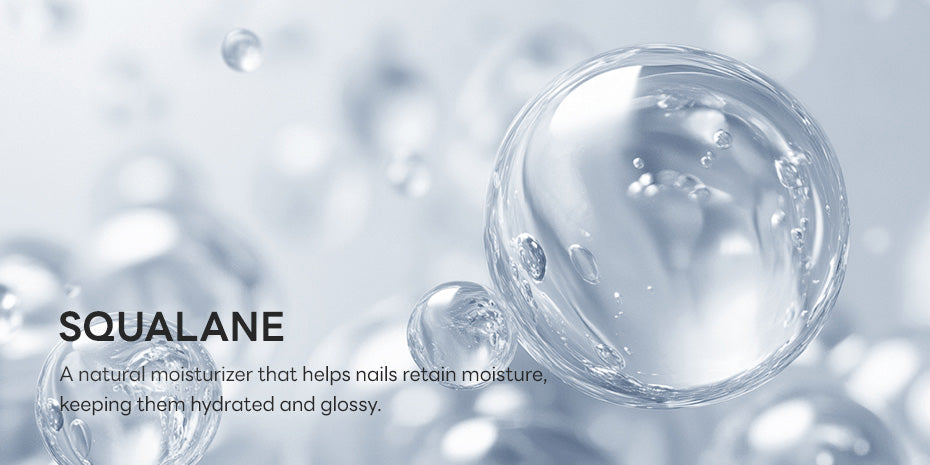 Squalane ingredient in SAVILAND nail care products providing deep hydration and long-lasting moisture for healthy nails