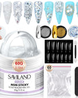 Saviland 60g Nail Gel Kit for Nail Brginners and Lovers