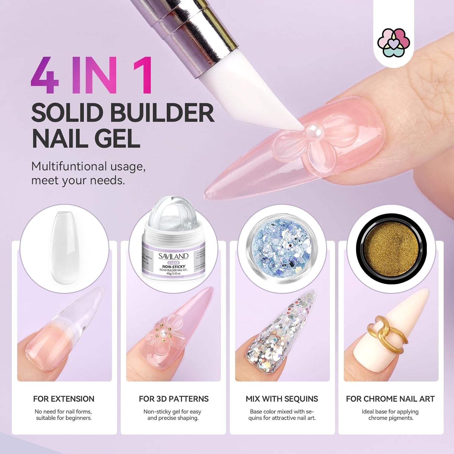 Solid Builder Nail Gel 60g | SAVILAND