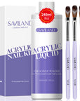 Large Acrylic Monomer Kit with Professional Nail Brushes