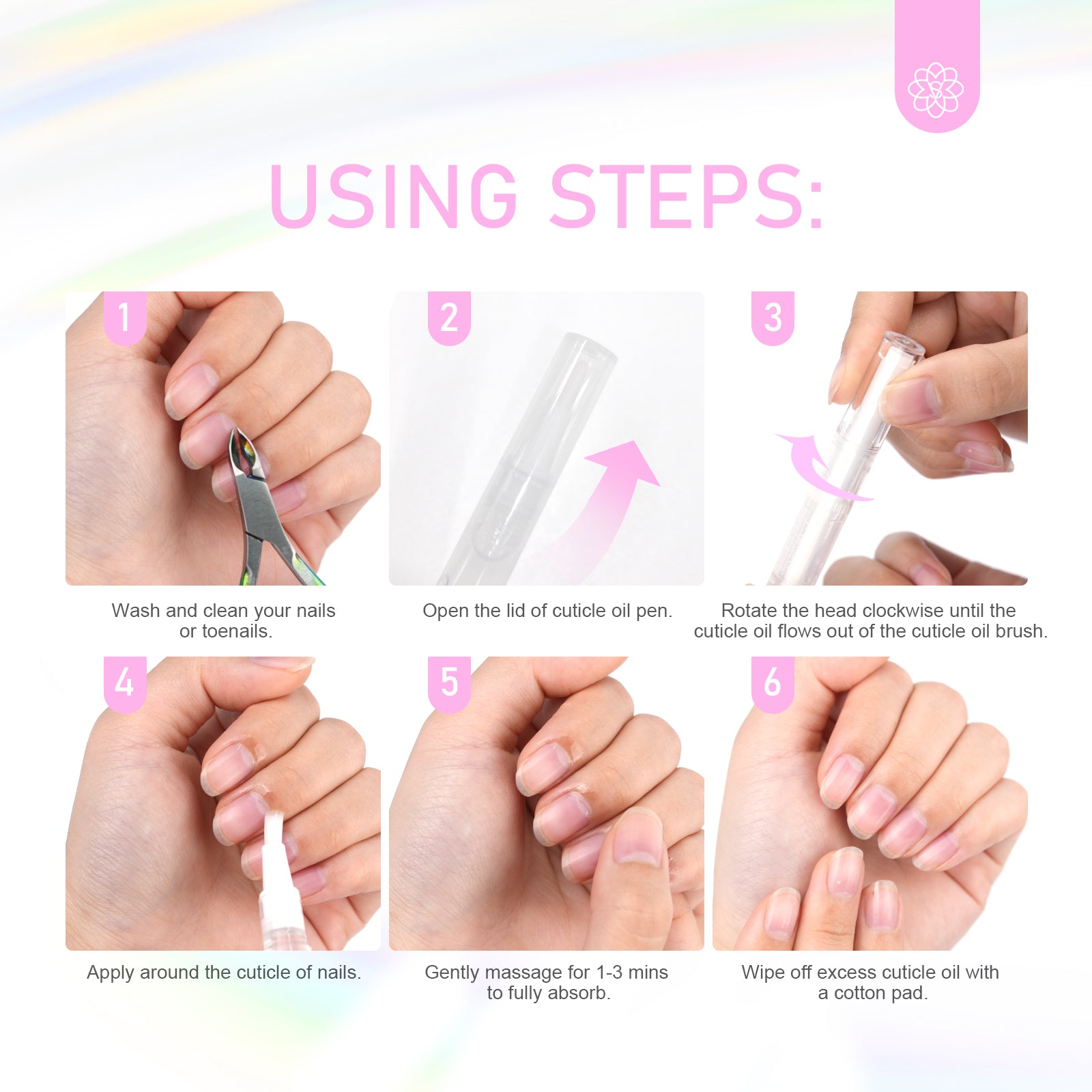 12PCS Cuticle Oil Pen Set for Healthy Nail Growth