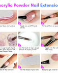 Large Acrylic Monomer Kit with Professional Nail Brushes