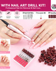 Builder Gel Kit with Nail Drill for Easy Nail Extensions