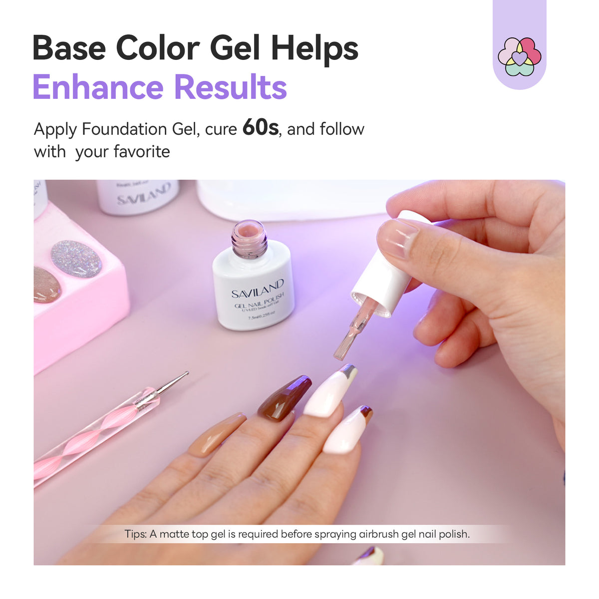 2-Pack White Airbrush Gel Nail Polish 20ml (Ships to US Only)