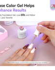 2-Pack White Airbrush Gel Nail Polish 20ml (Ships to US Only)