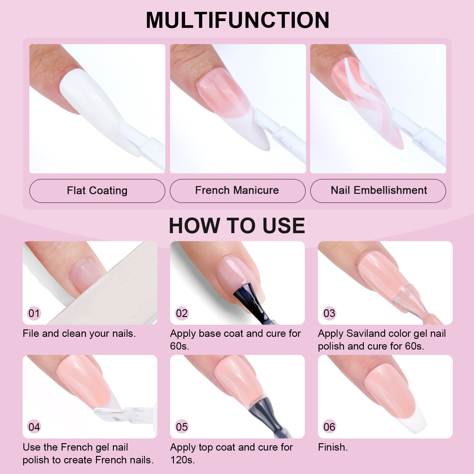 White French Gel Polish for Perfect Smile Lines in Seconds