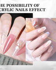 Bubble-Free Clear Acrylic Powder for Long-Lasting Nails