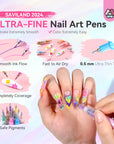 12 Colors 3D Nail Art Pens for Creative Nail Designs (Ships to US Only)