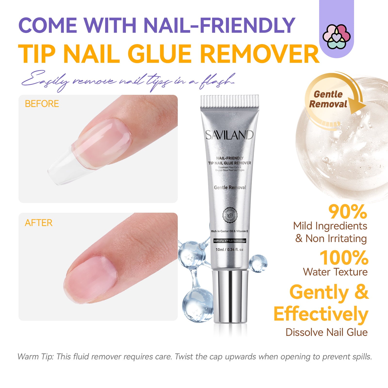 Strong Hold Without UV  30-Day Press-On Nail Glue Gel (Ships to US Only)