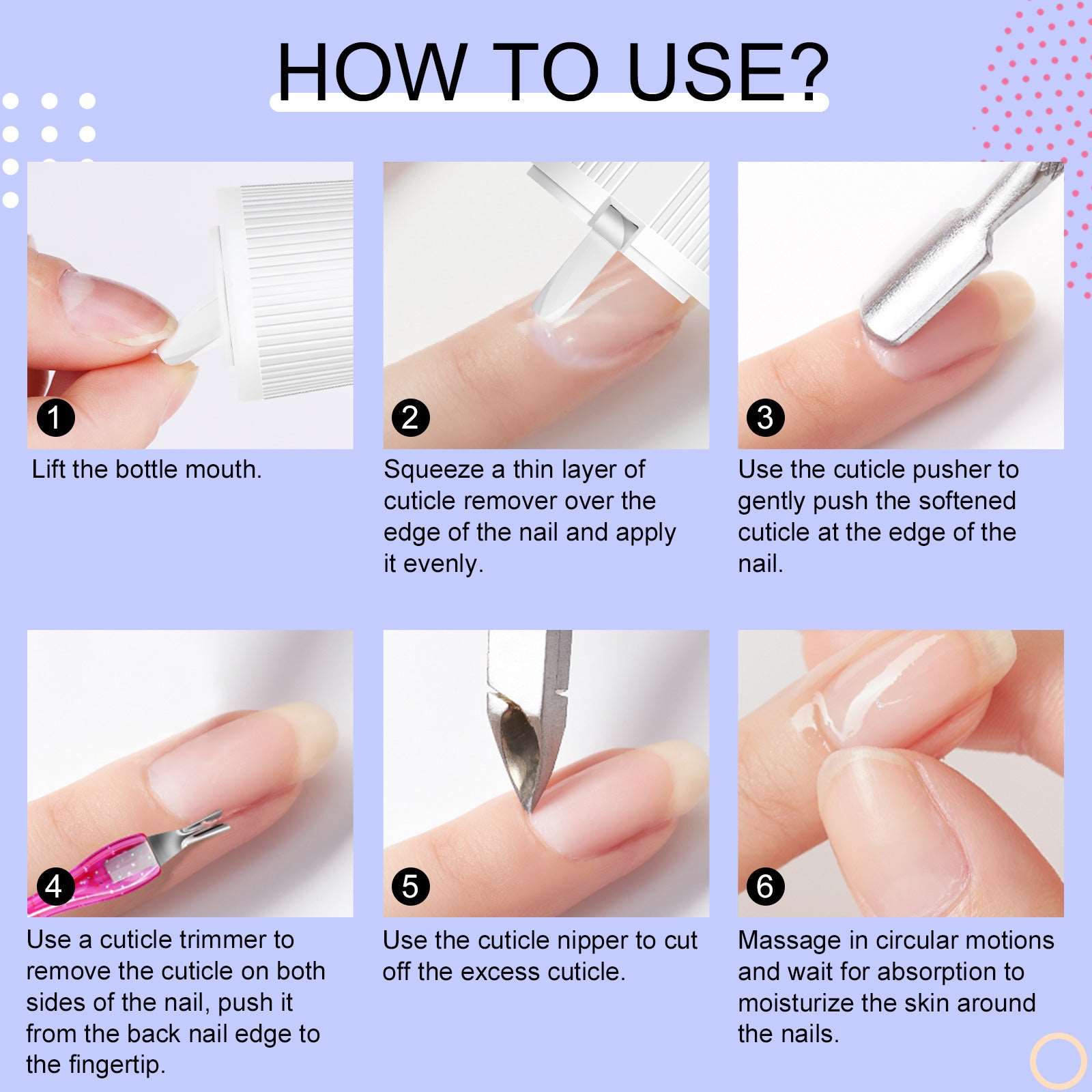 Cuticle Remover Kit For Nail Care