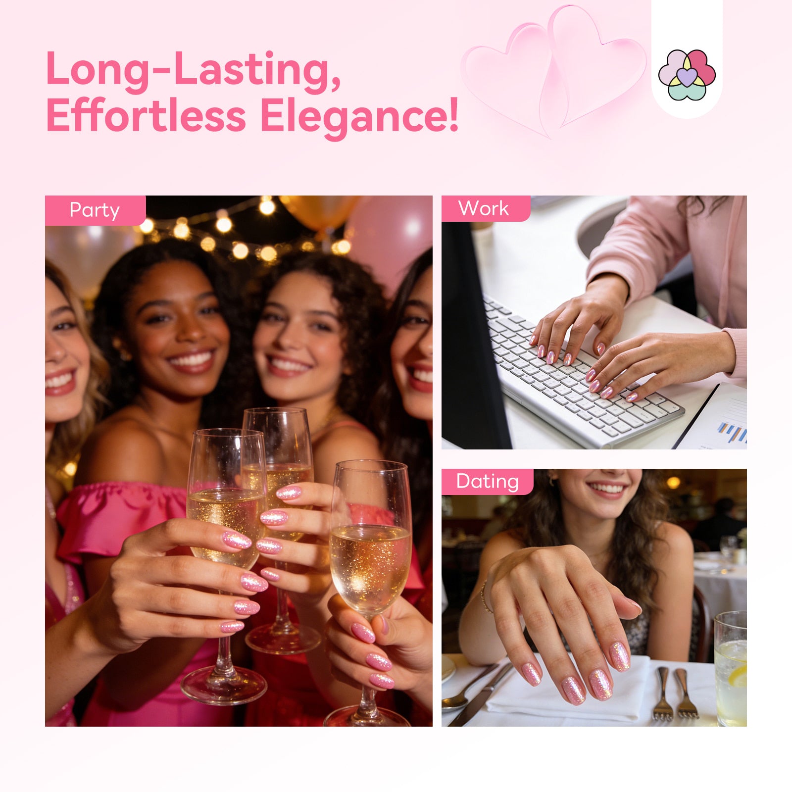 6-Color Romantic Cat Eye Nail Polish Set (Ships to US Only)